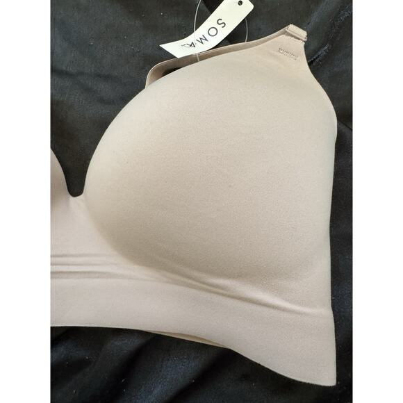NWT Soma Enbliss Wireless Bra Adobe Rose Molded Cups Tshirt Size 36C - Picture 3 of 5